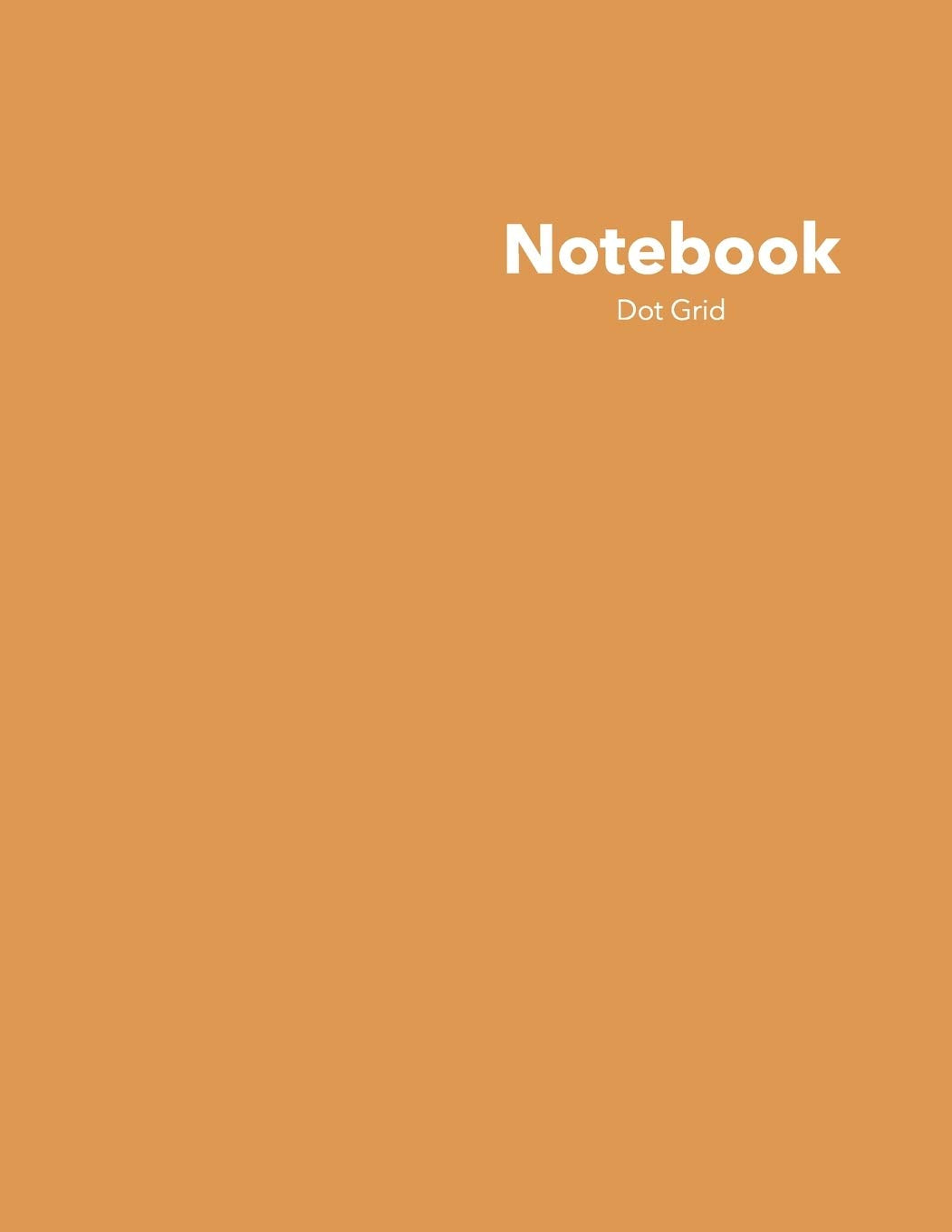 Dor Grid Notebook: Stylish Saffron Strands Notebook, 120 Dotted Pages 8.5 x 11 inches Large Journal - Softcover Color Trends Collection Contemporary literature