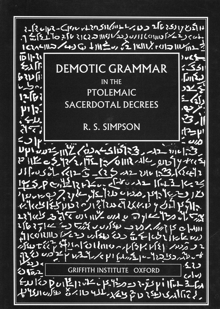 Demotic Grammar in the Ptolemaic Sacerdotal Decrees book