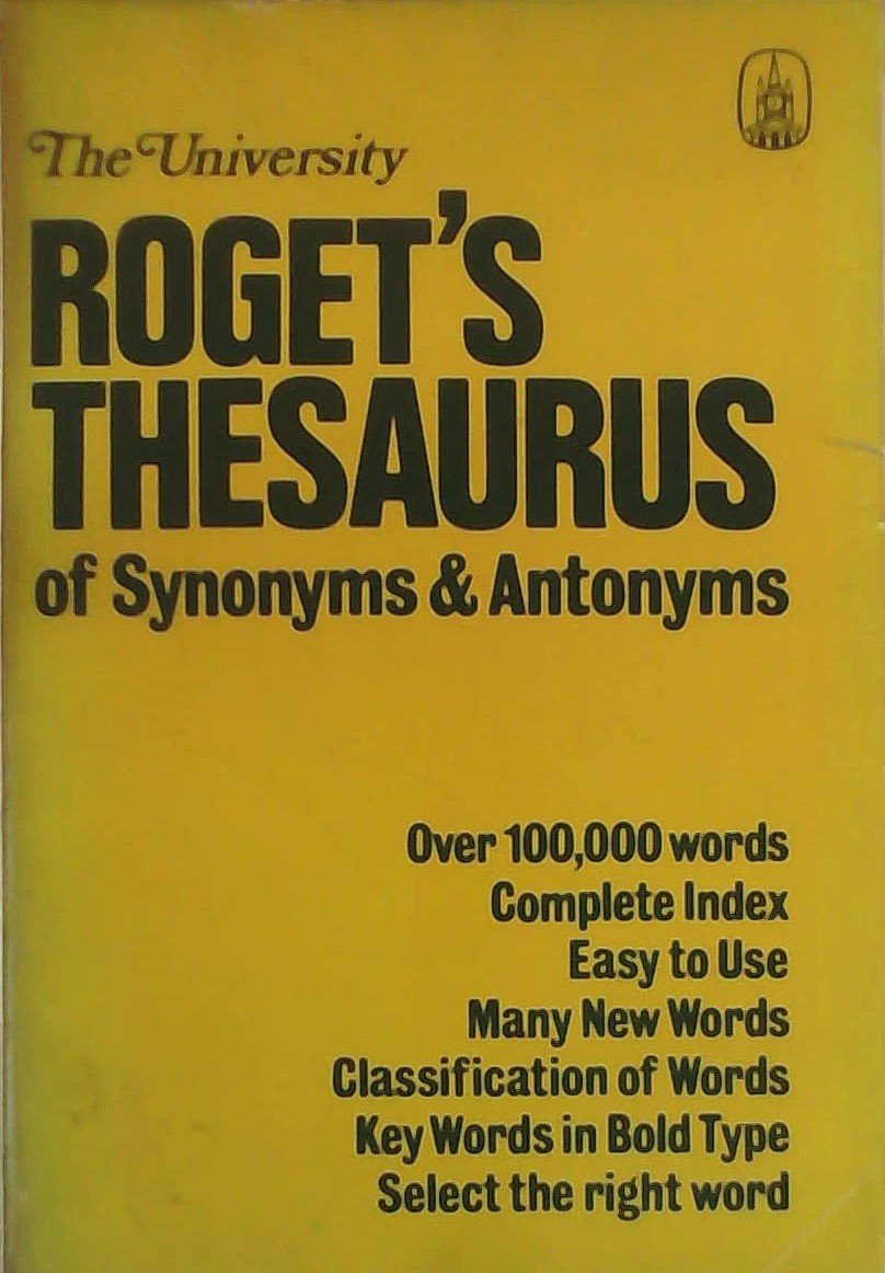 Roget's Thesaurus of Synonyms and Antonyms Books