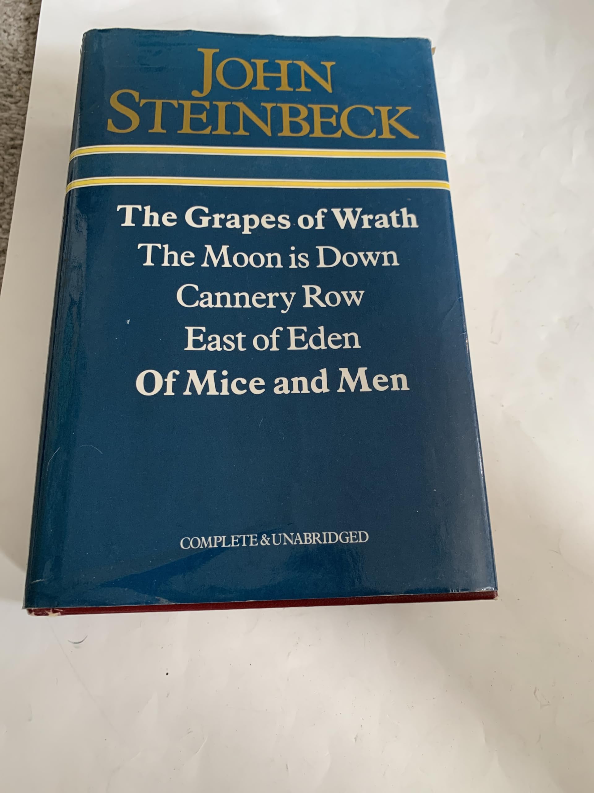 The Grapes of Wrath / the Moon Is Down / Cannery Row / East of Eden / of Mice and Men Contemporary literature