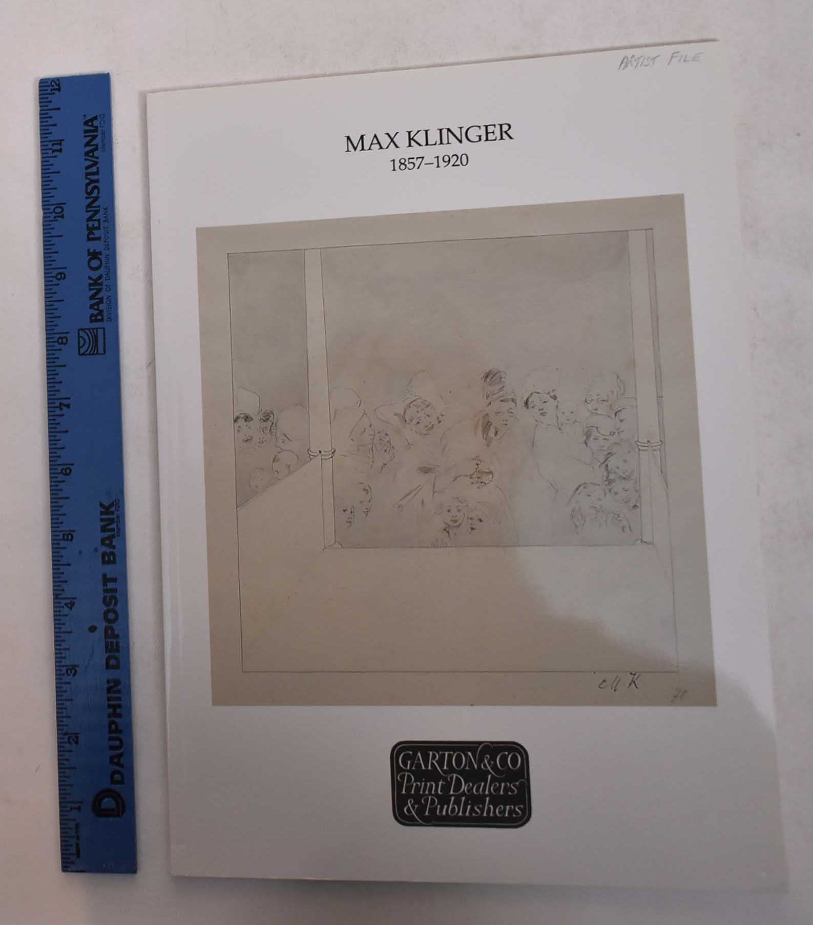 Max Klinger (1857 - 1920) - Catalogue 57 - Prints and Drawings from the collection of Georg Hirzel, Leipzig. Books