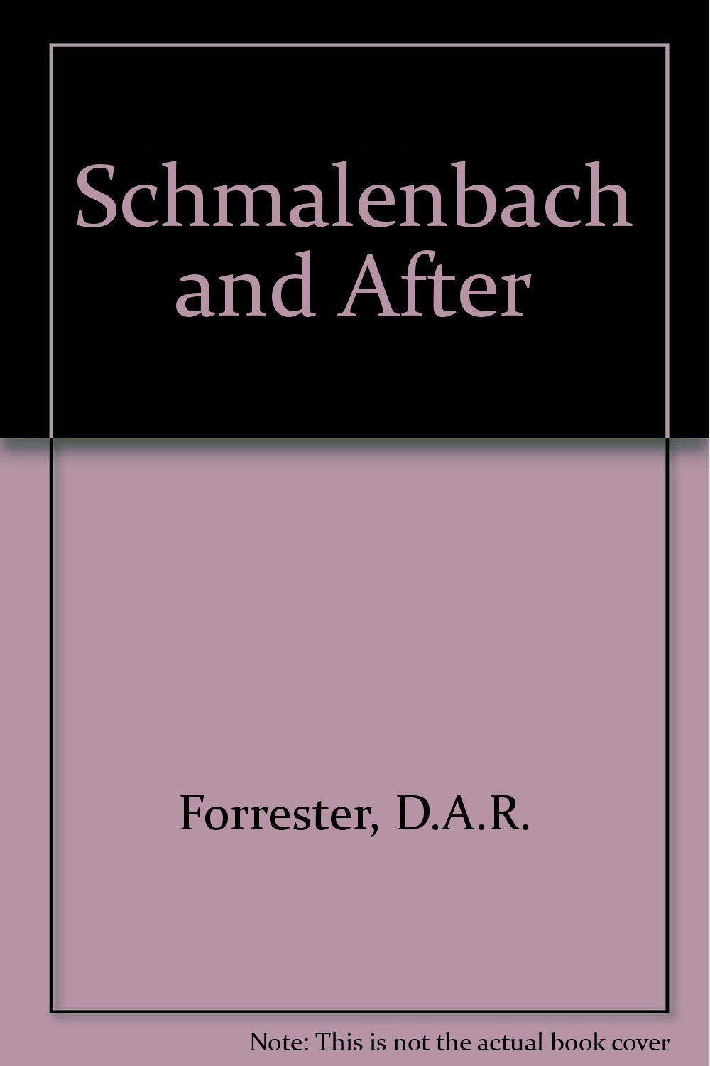 Product Image: Schmalenbach and After