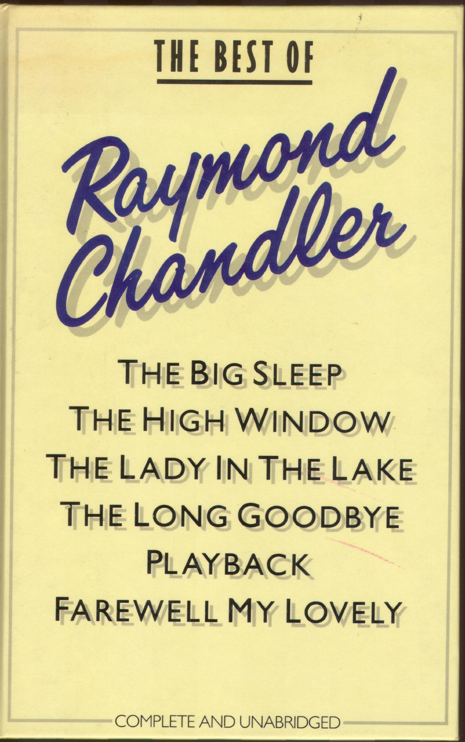 THE BEST OF RAYMOND CHANDLER. Books