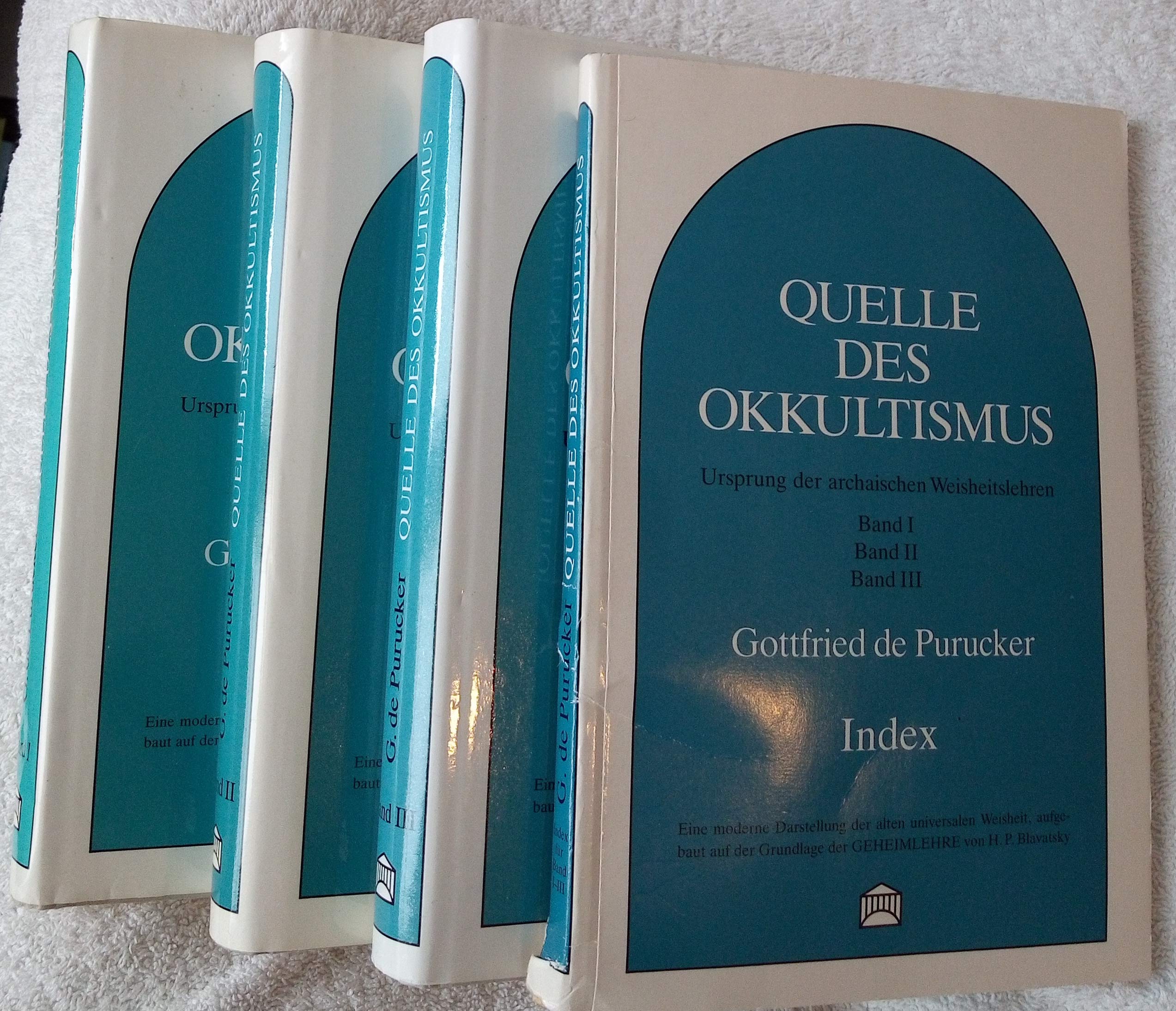 Quelle des Okkultismus - Ursprung der Archaischen Weisheitslehren - 3 Bände und Index book