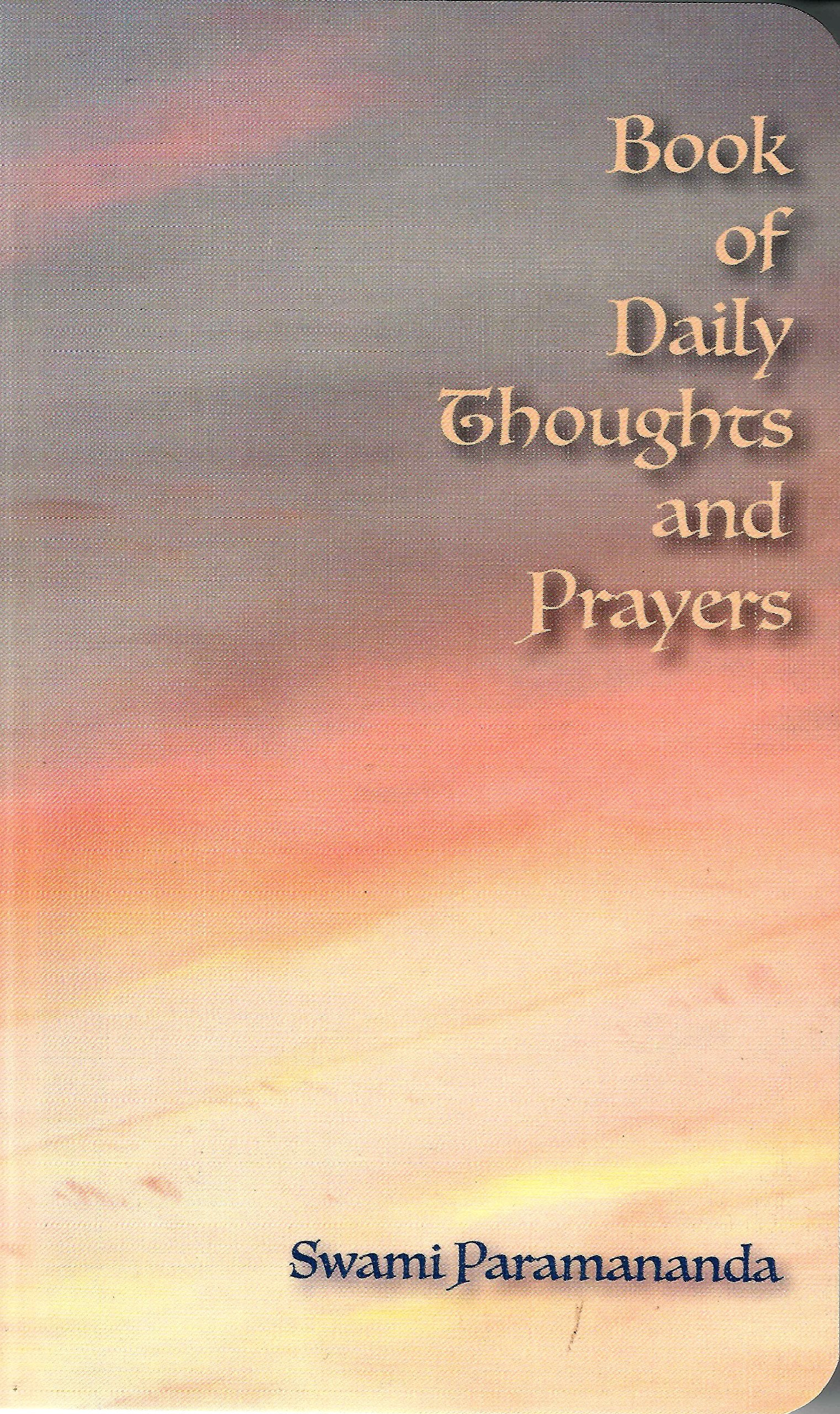 Book of Daily Thoughts and Prayers - Sixth edition Books