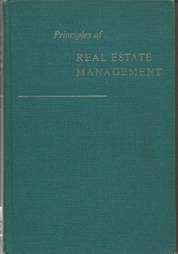 Principles of real estate management Books