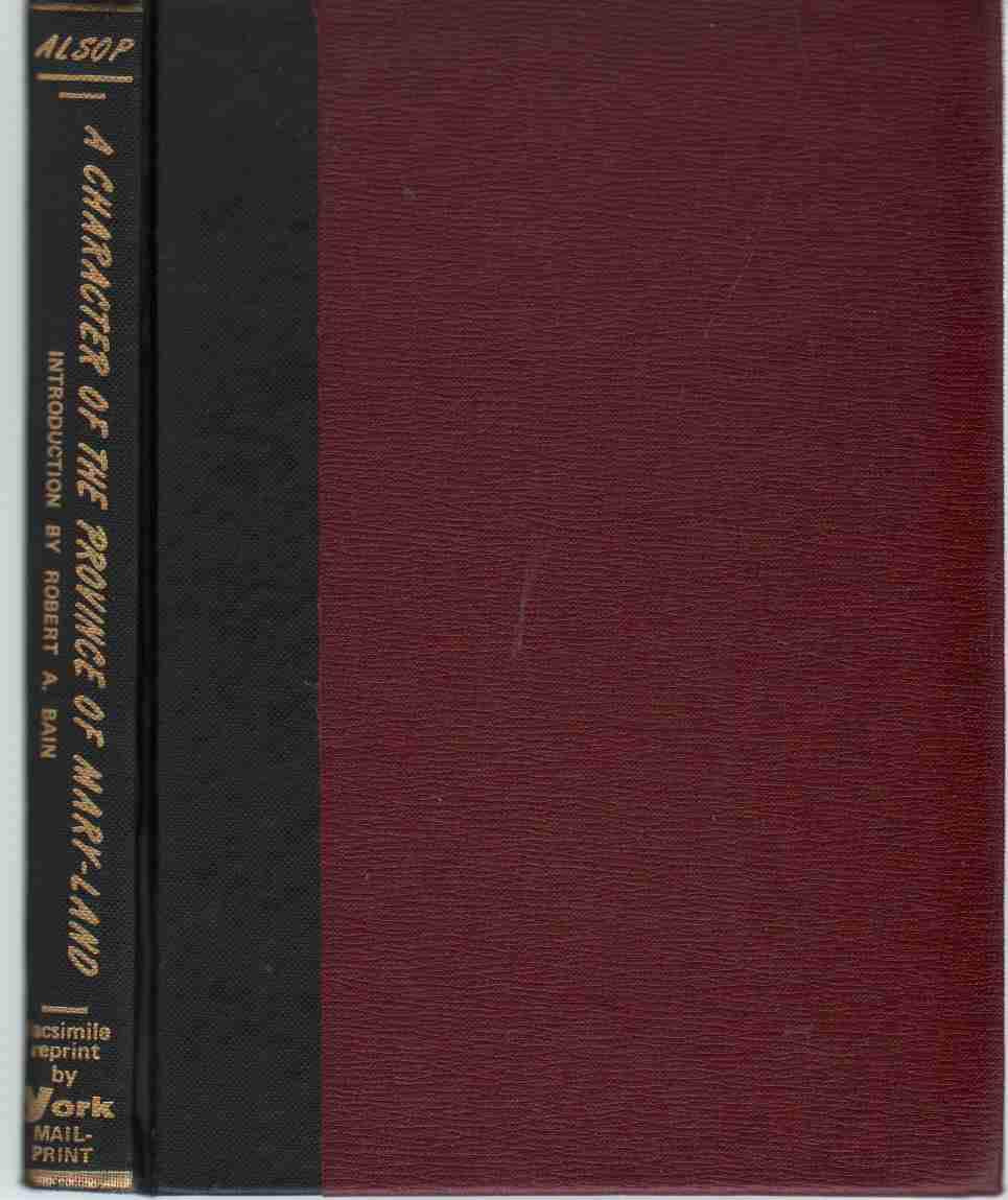 A Character of the Province of Mary-Land 1666 Books