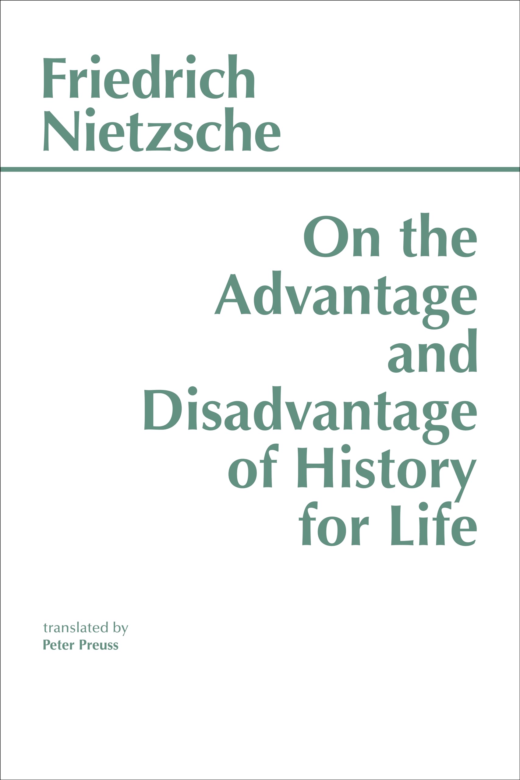 On the Advantage and Disadvantage of History for Life Philosophy