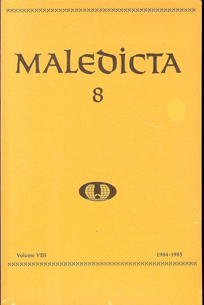 Maledicta: The International Journal of Verbal Aggression Books