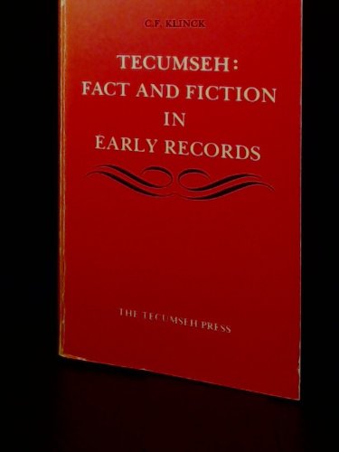 Product Image: Tecumseh : Fact and Fiction in Early Records