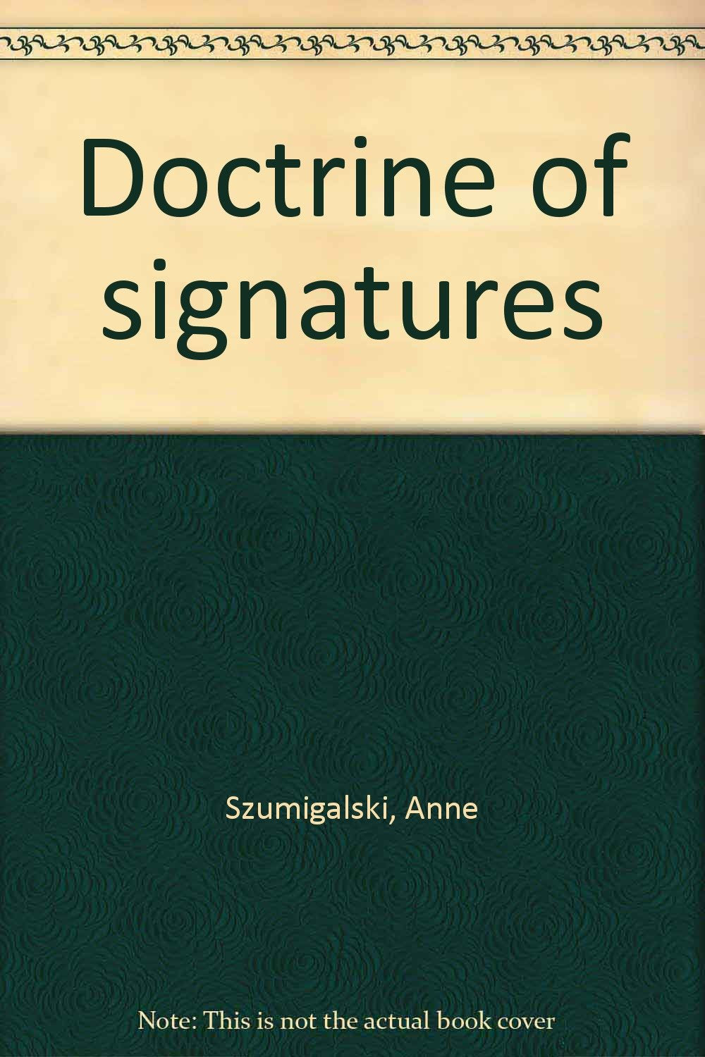 Doctrine of signatures book