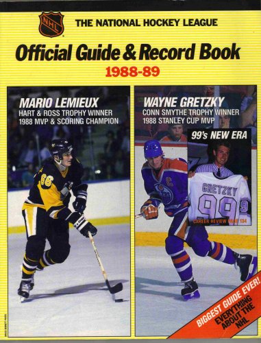 The National Hockey League Official Guide & Record Book 1988 - 89 Books