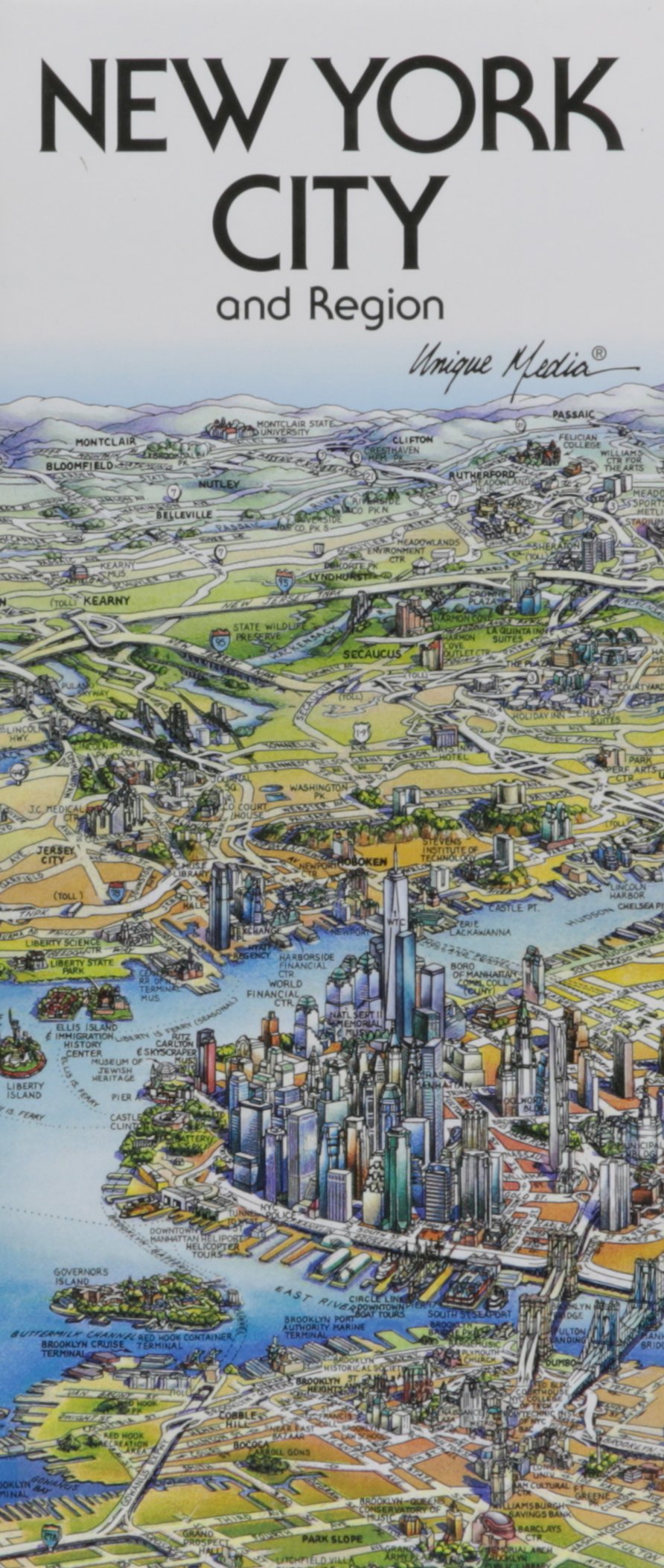 Product Image: Unique Media Map: New York City/Folded