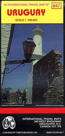 International Travel Map ITM Uruguay (Travel Reference Map) Maps & Plans
