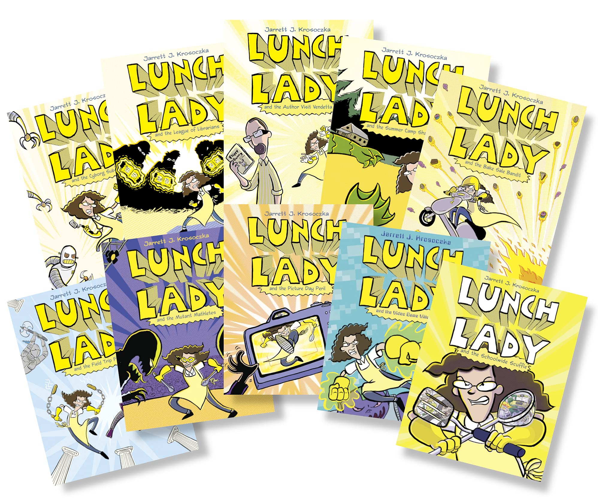 Lunch Lady 10 Book Paperback Collection Books