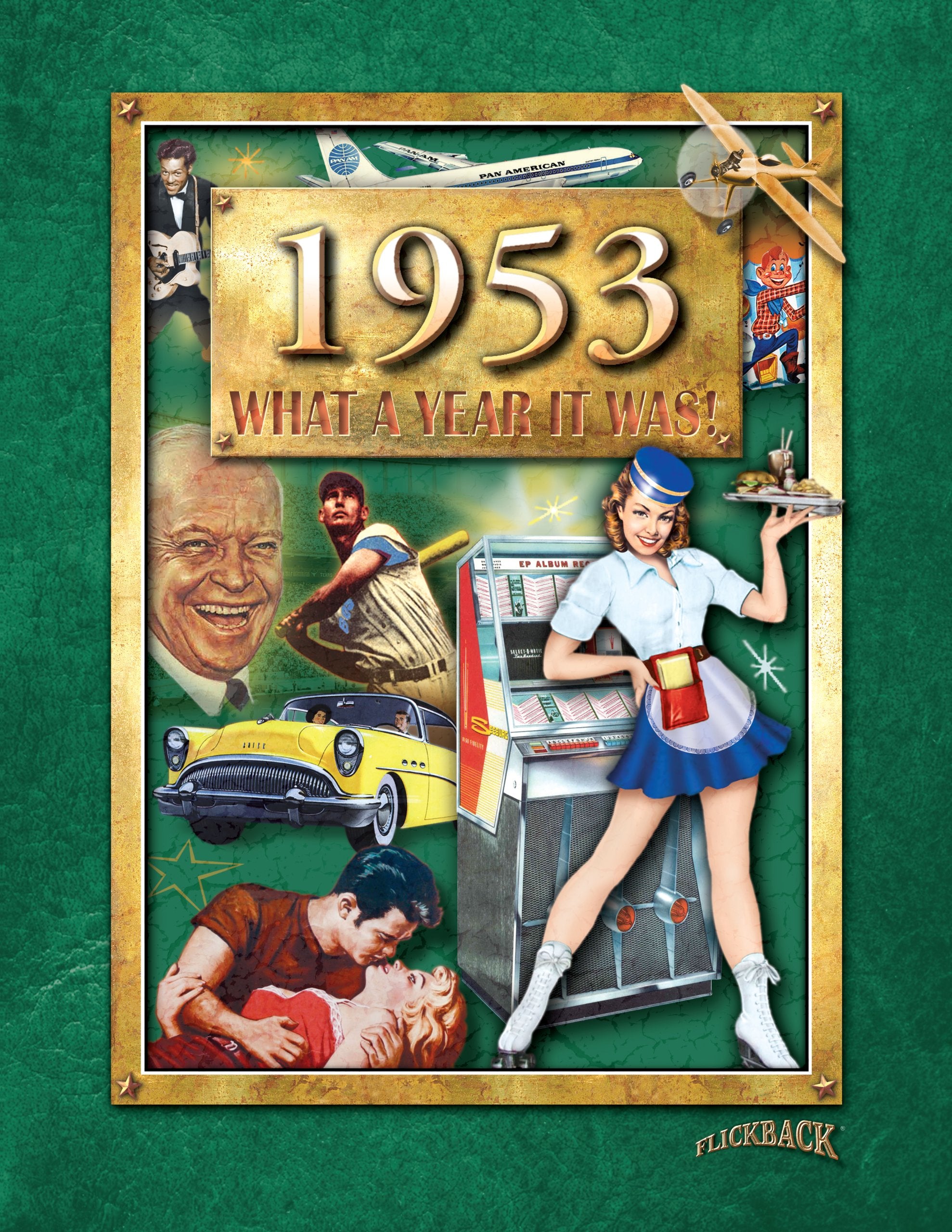 1953 What A Year It Was! Perfect Birthday or Wedding Anniversary Hardcover Coffee Table Book Politics & History