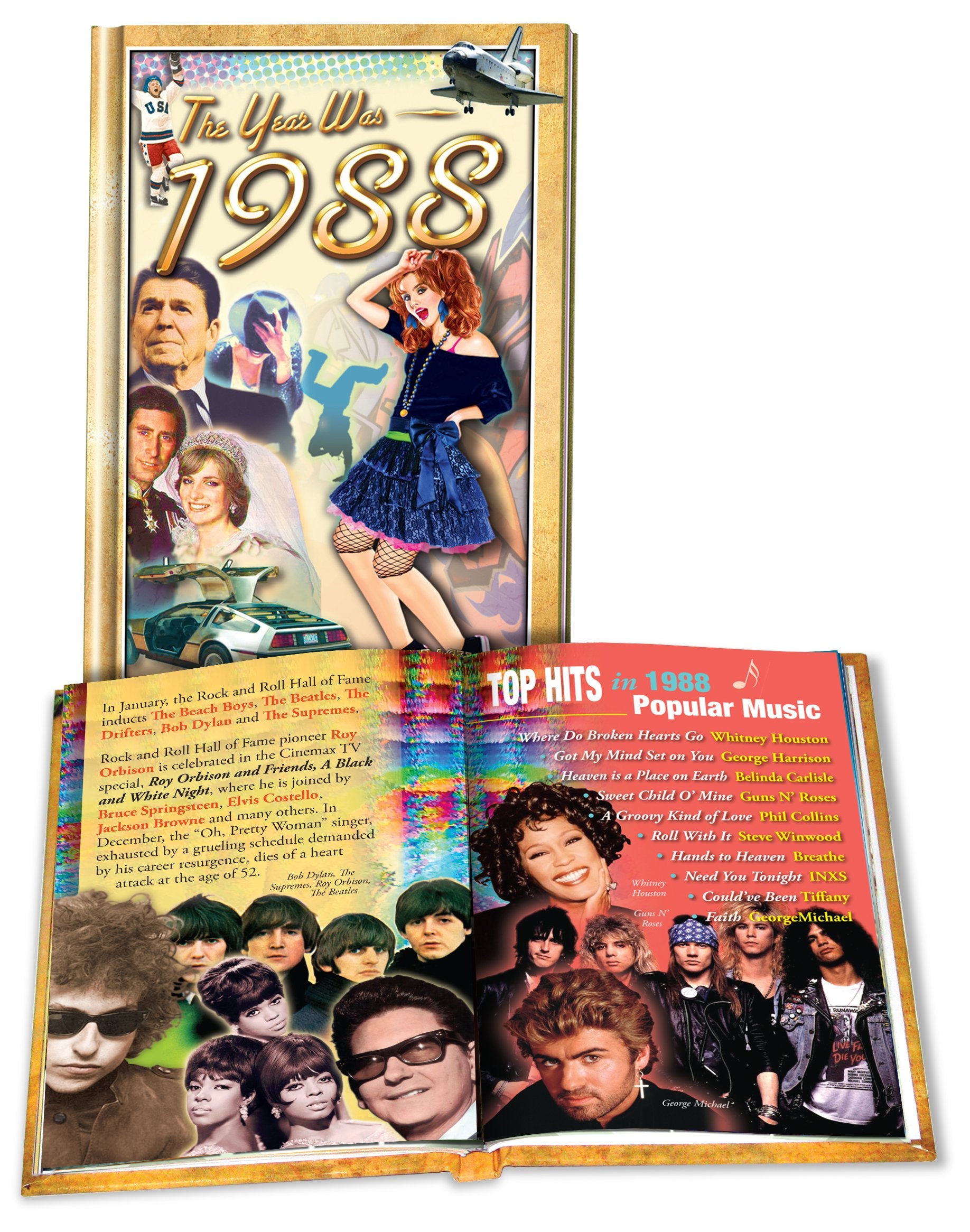 "The Year Was 1988" Mini Book: Happy 31st Birthday or Anniversary Present, Hardcover – 2010 Books