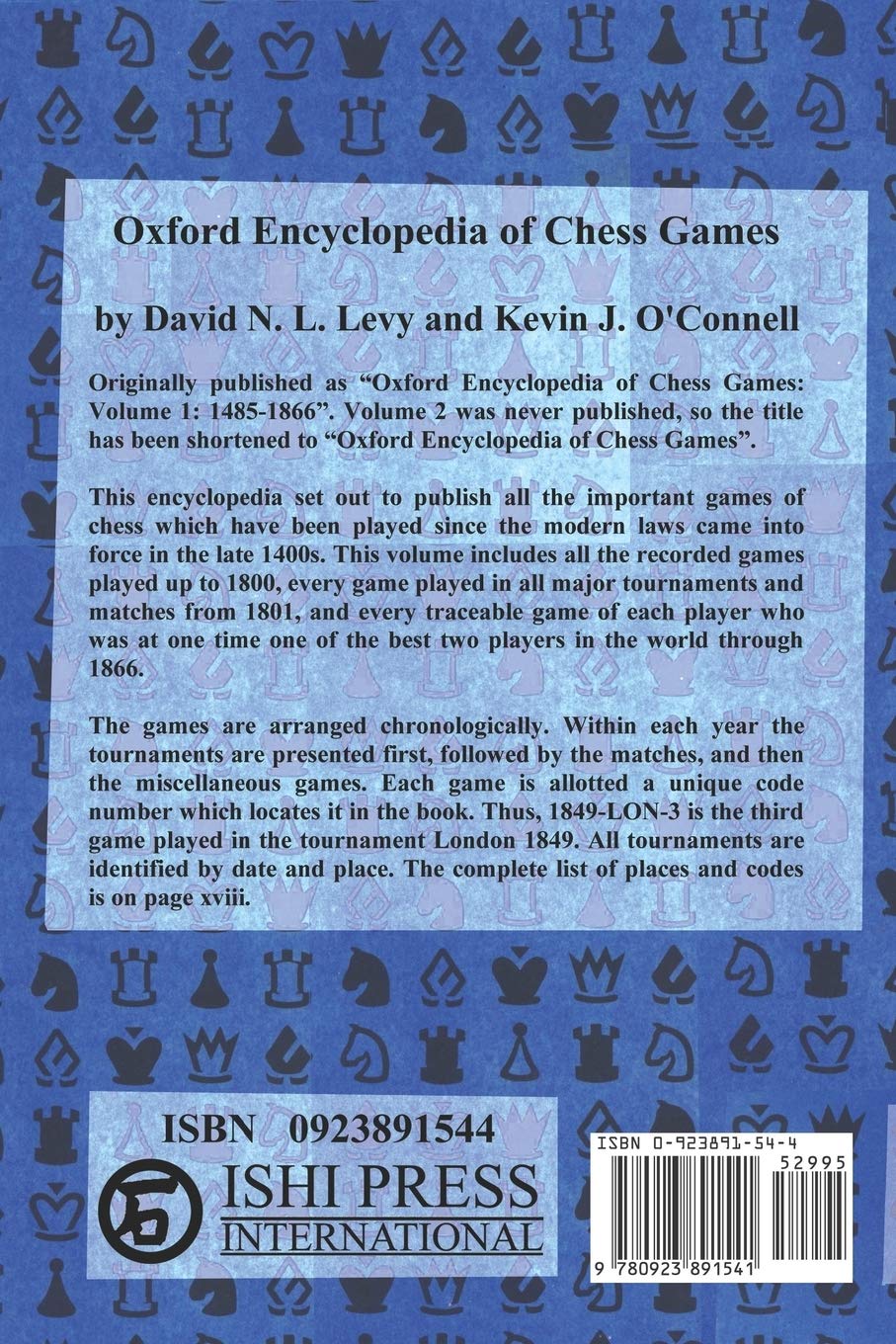 Oxford Encyclopedia of Chess Games book