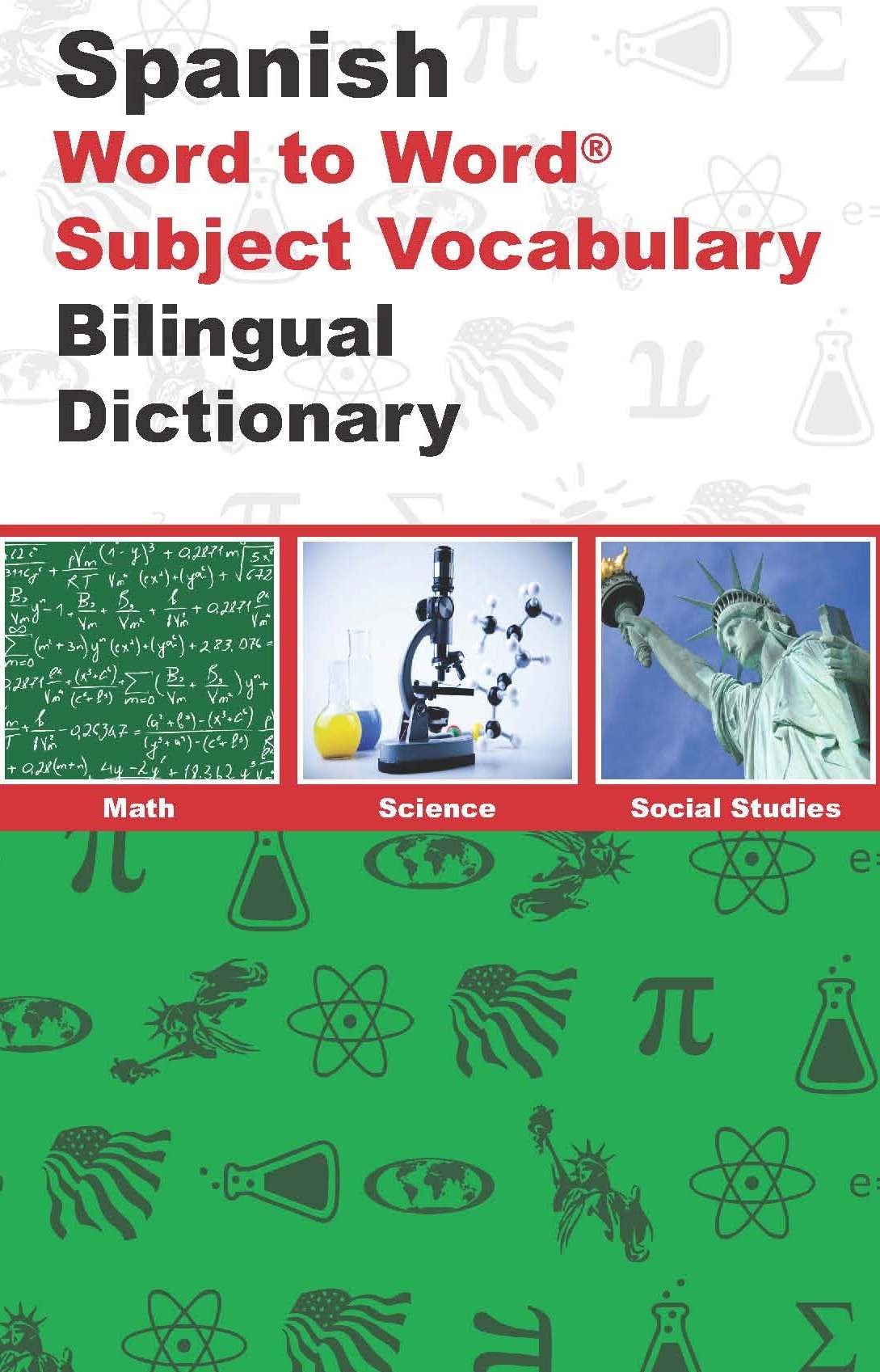 English-Spanish & Spanish-English Word-to-Word Dictionary: Maths, Science & Social Studies - Suitable for Exams Foreign Languages ​​& Dictionaries