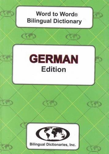 English-German & German-English Word-to-Word Dictionary General education