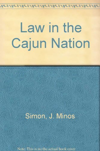 Law in the Cajun Nation book