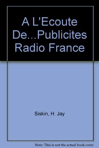 A L'Ecoute De...Publicites Radio France Foreign Languages ​​& Dictionaries