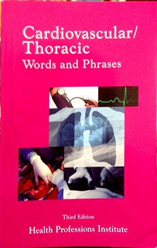 Cardiovascular/thoracic Words & Phrases Medicine
