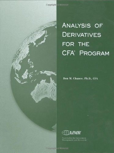 Product Image: Analysis of Derivatives for the Cfa Program