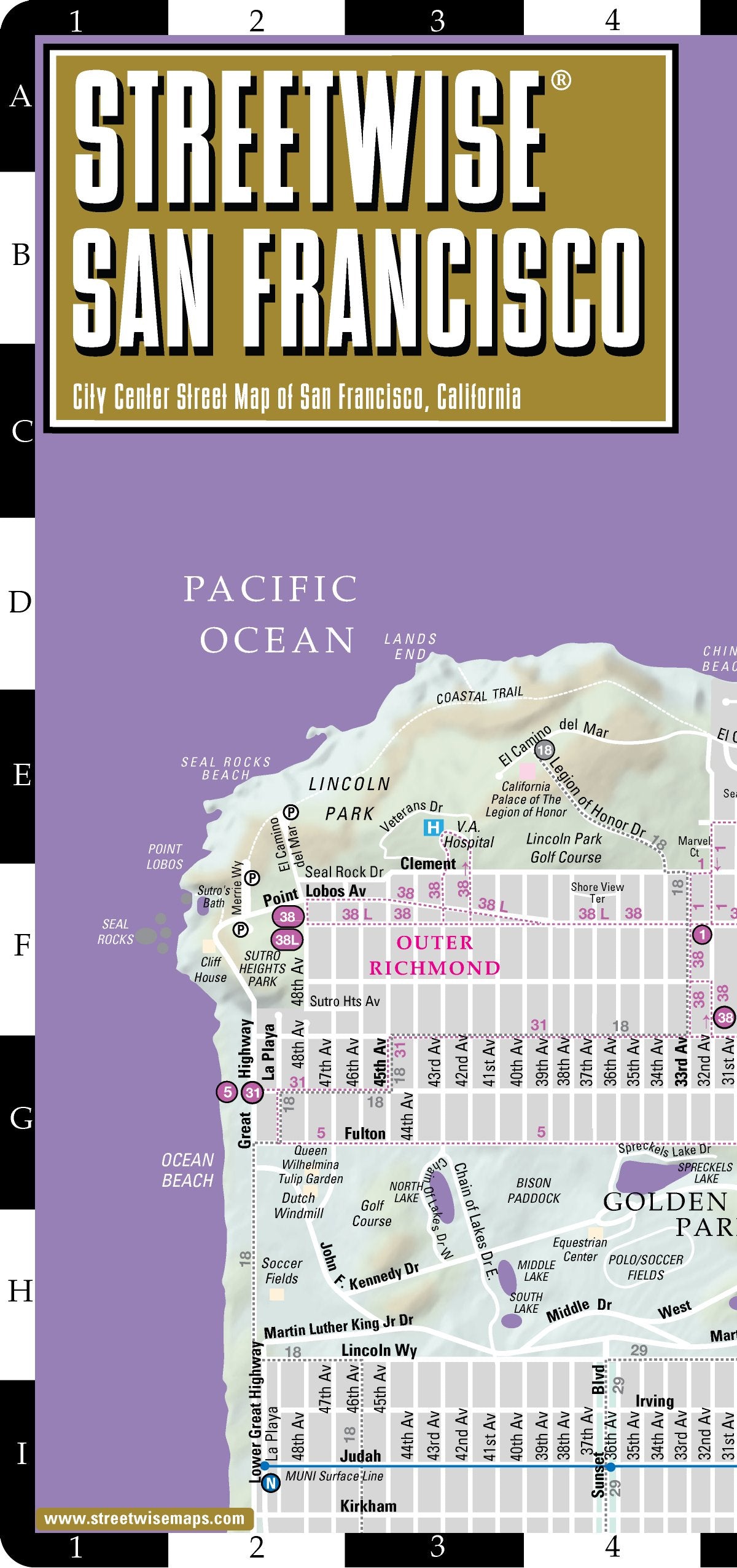 Streetwise San Francisco: City Center Street Map of San Francisco, California (National & International Titles) Leisure, Home & Garden