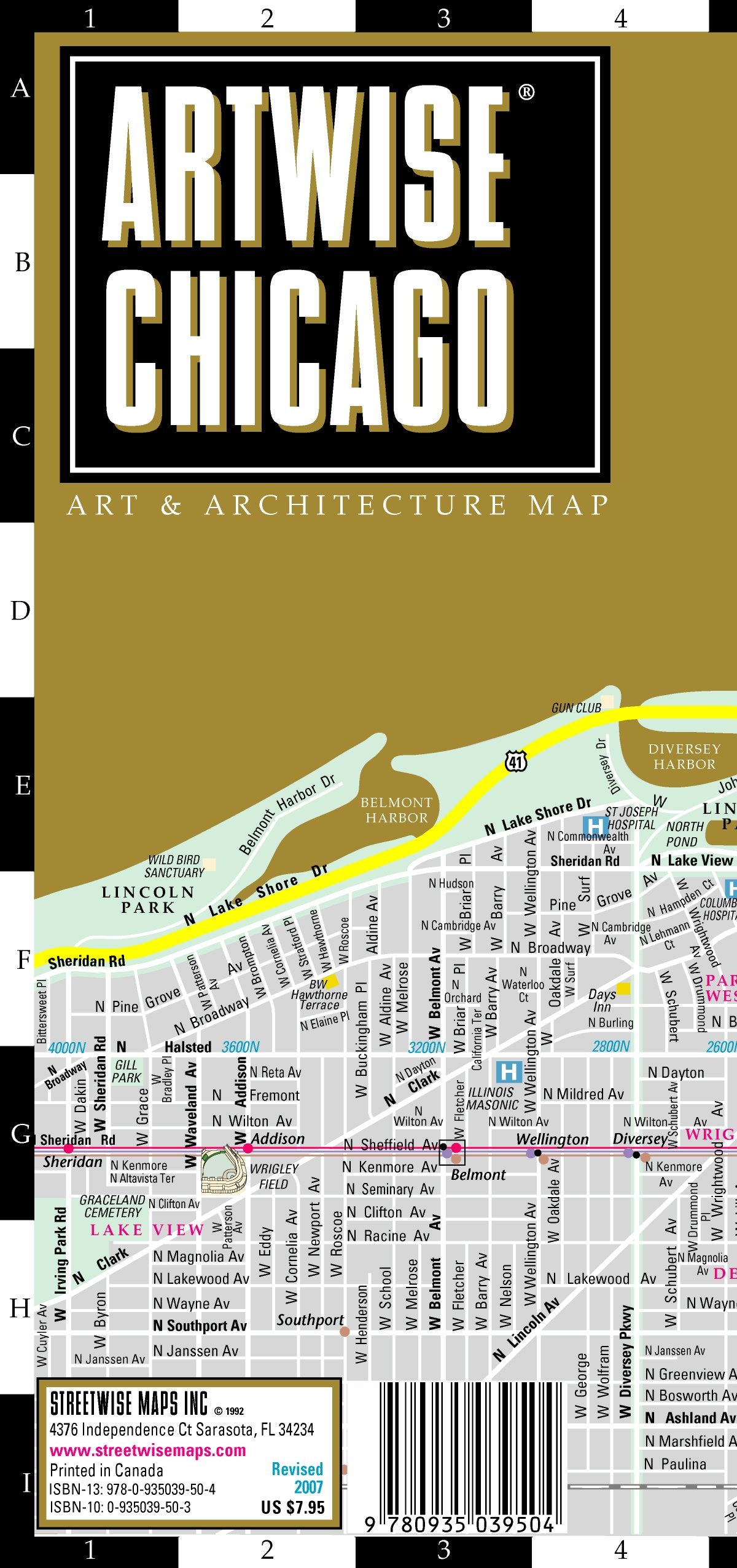 Artwise Chicago Museum: Museum Map of Chicago, Illinois (Artwise S.) Leisure, Home & Garden