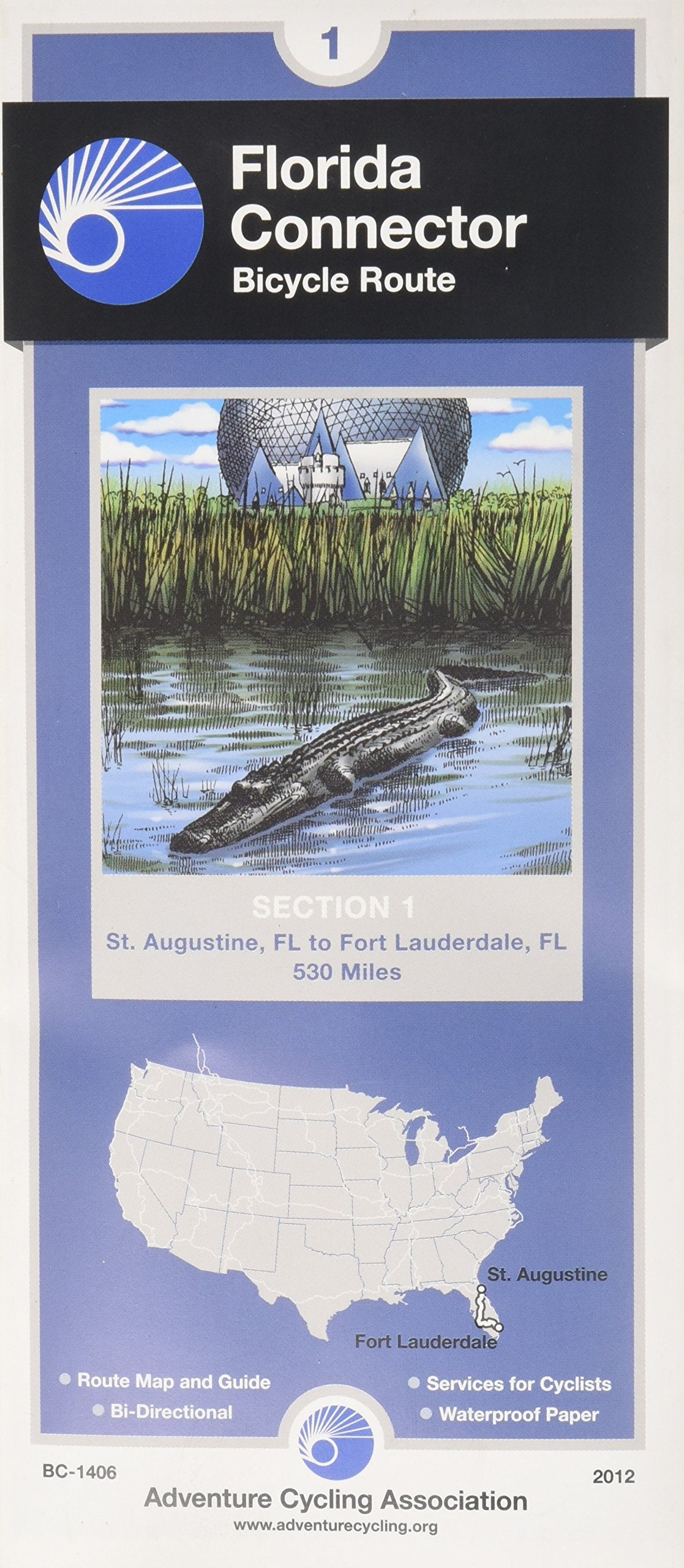 Florida Connector Bicycle Route: St. Augustine, FL - Key West, FL (530 Miles) Maps & Plans