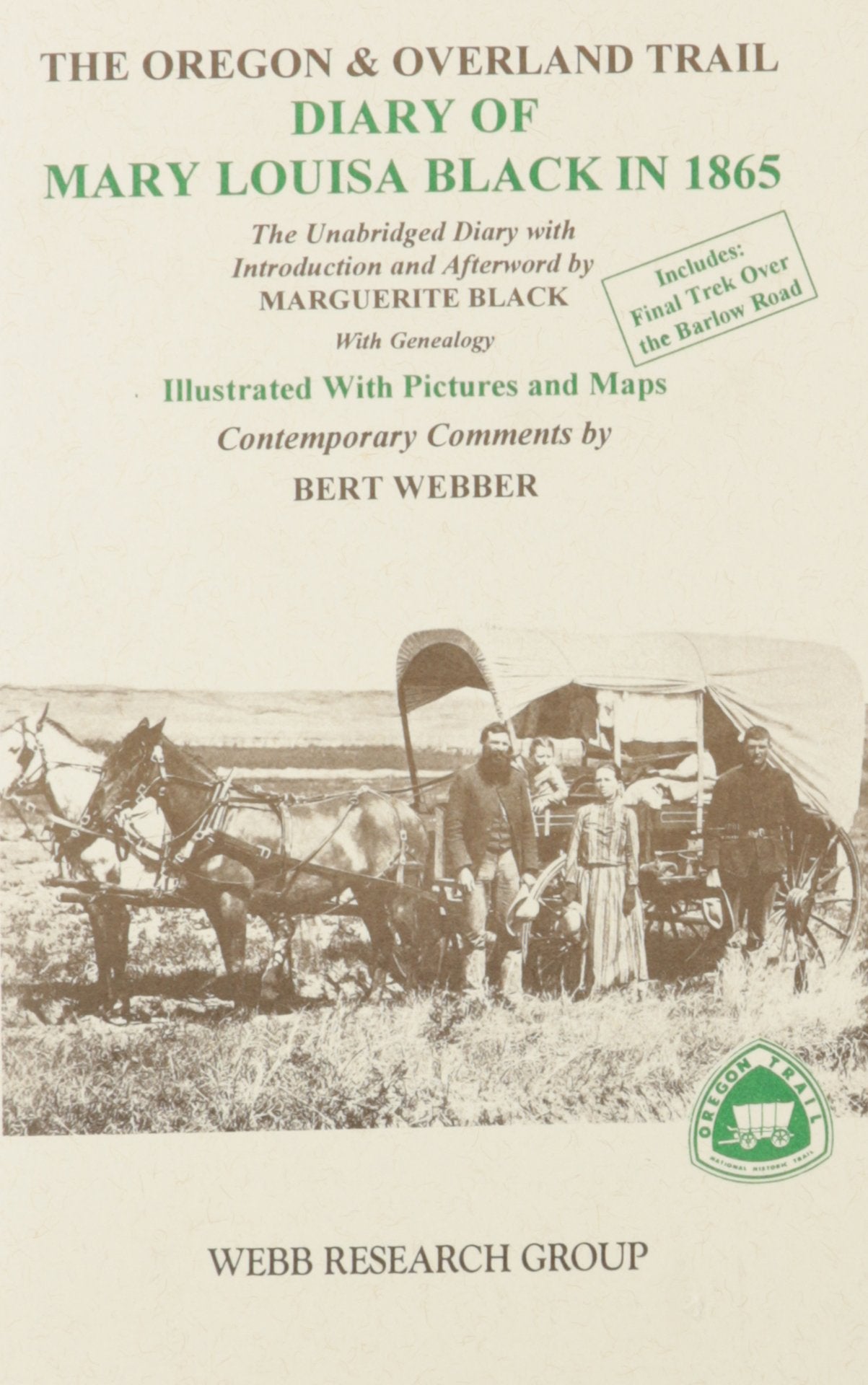 Oregon and Overland Trail Diary of Mary Louisa Black in 1865 book