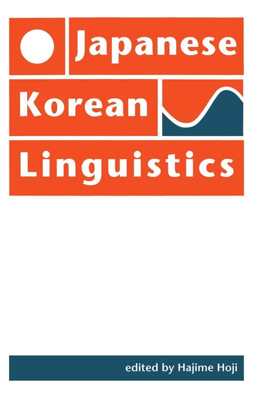 Japanese Korean Linguistics book
