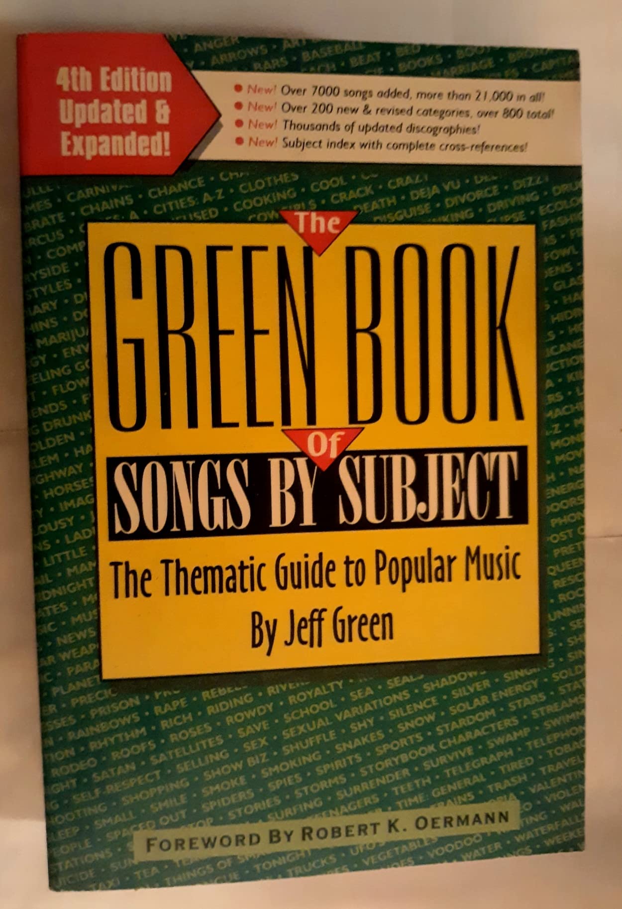 The Green Book of Songs by Subject: The Thematic Guide to Popular Music Books