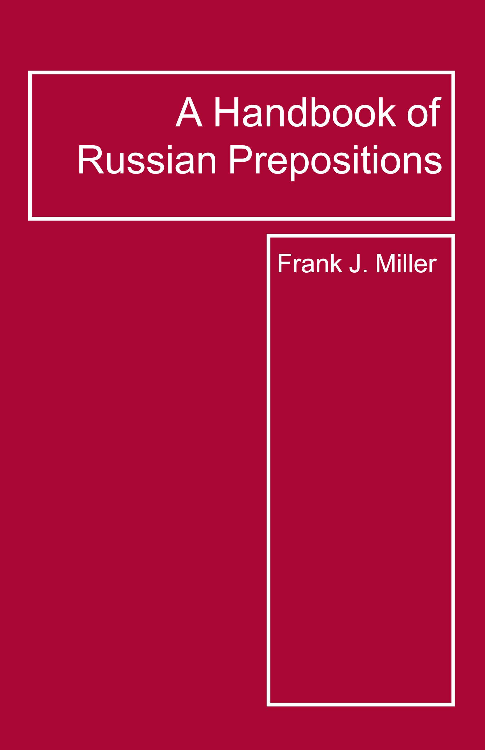 Handbook of Russian Prepositions Foreign Languages ​​& Dictionaries