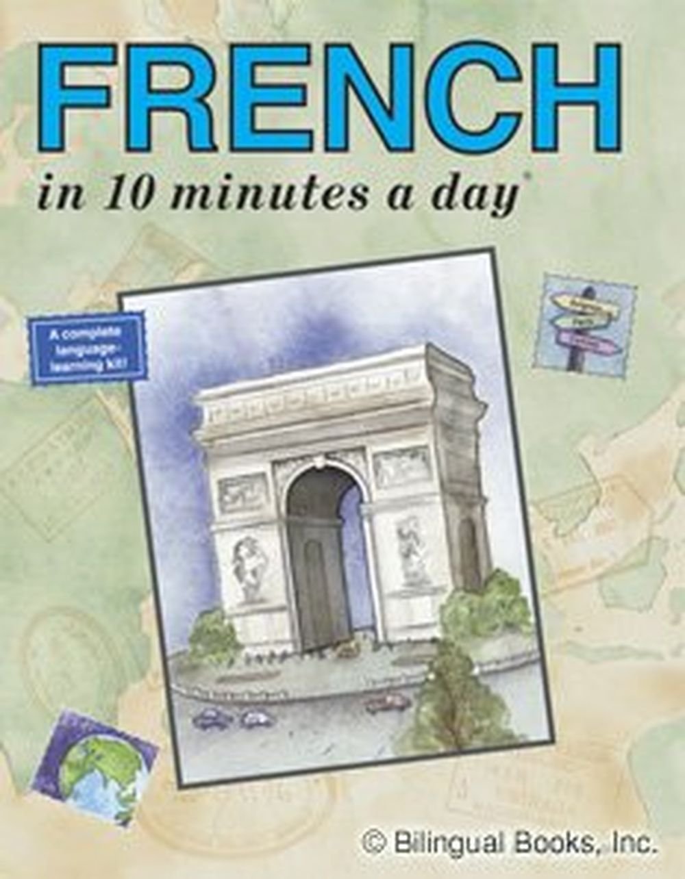 French in 10 Minutes a Day: Contains sticky labels, flash cards, menu guide and take-along Pocket Pal. (10 Minutes a Day Series) Foreign Languages ​​& Dictionaries