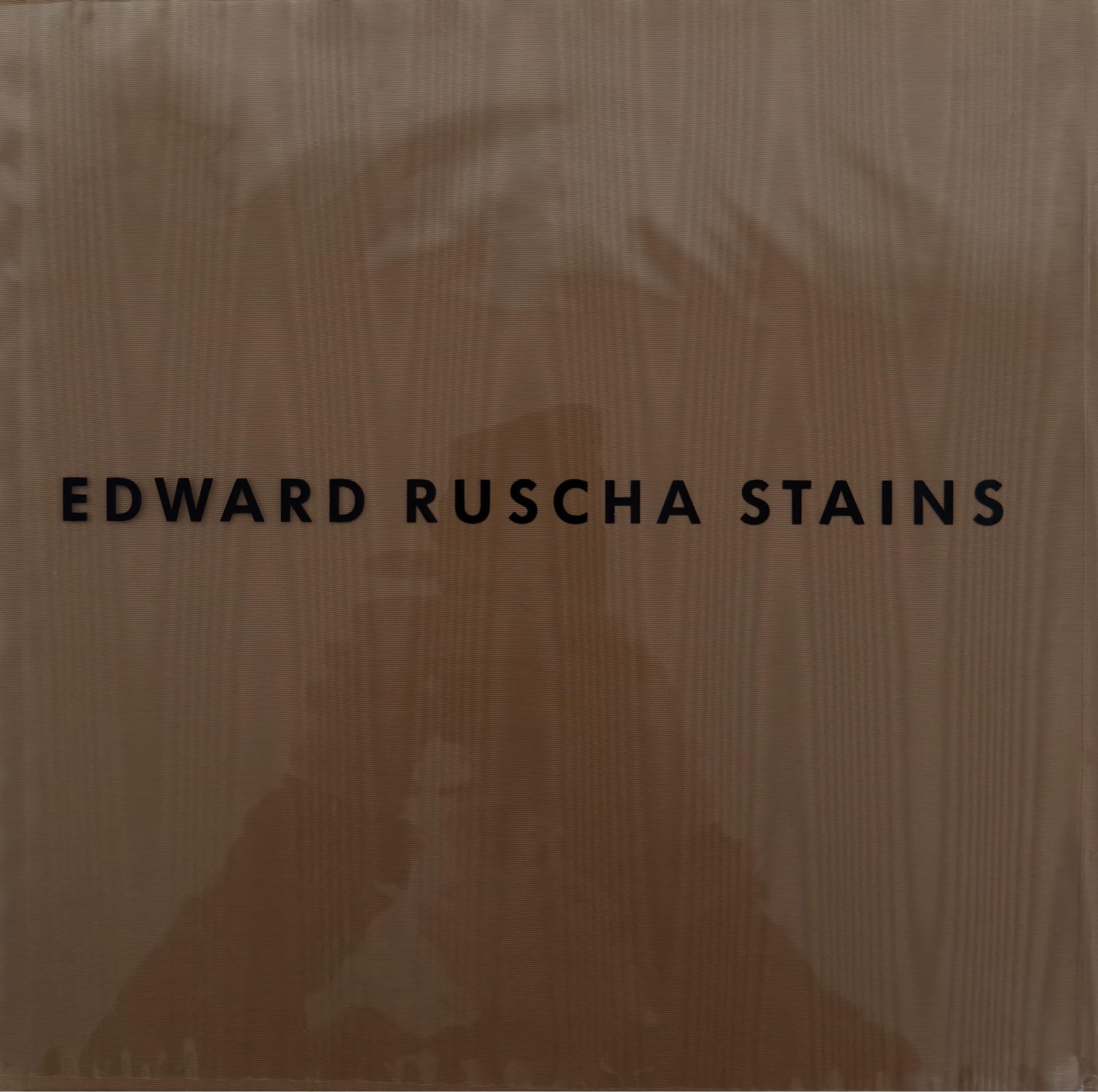 Edward Ruscha Stains, 1971 to 1975 Film, Art & Culture