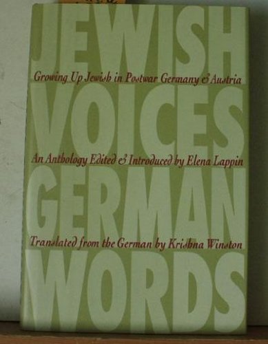 Jewish Voices, German Words: Growing Up Jewish in Postwar Germany and Austria Contemporary literature