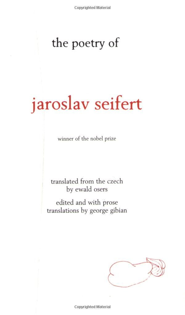 The Poetry of Jaroslav Seifert book