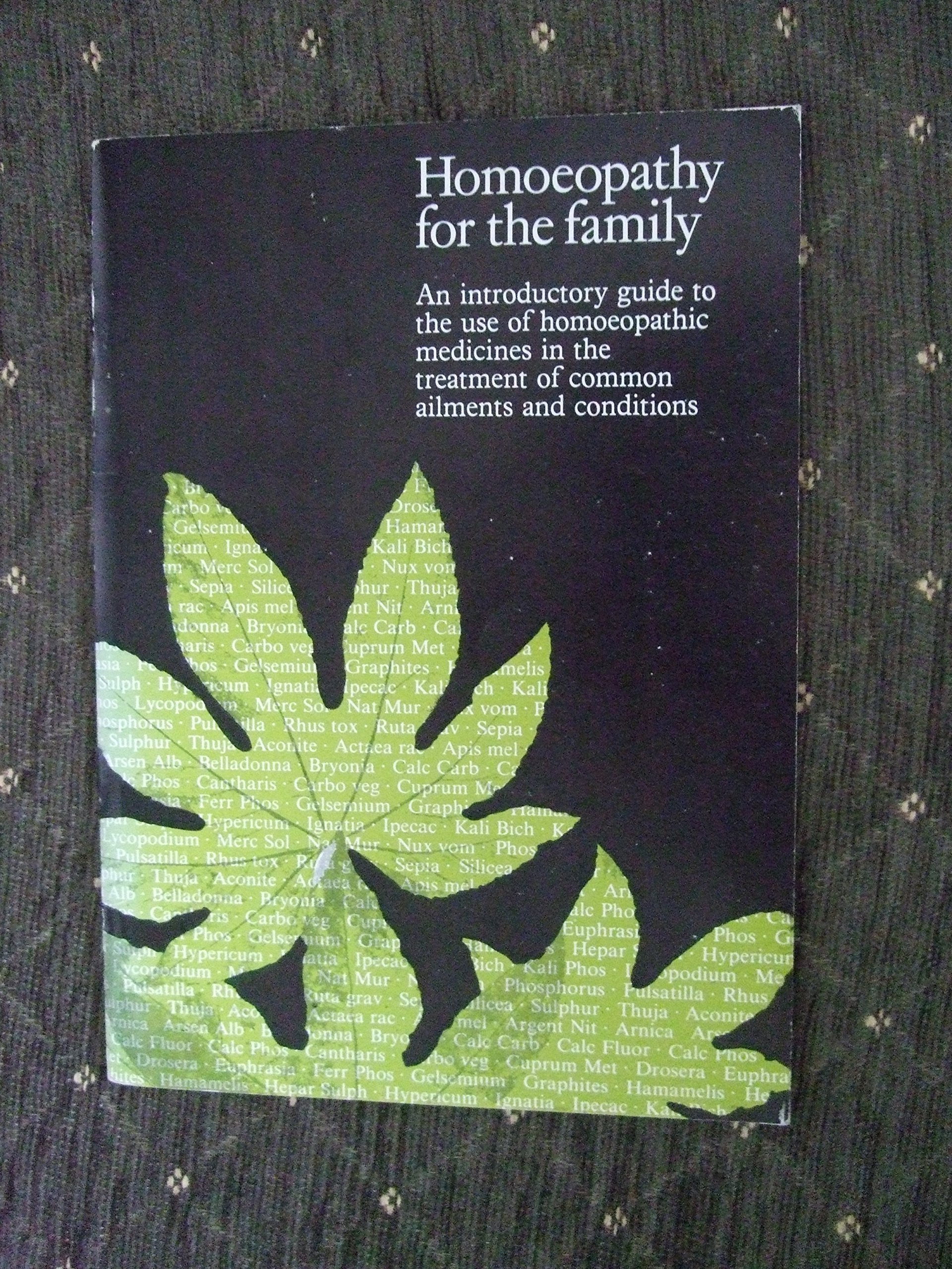 Homoeopathy for the Family Books