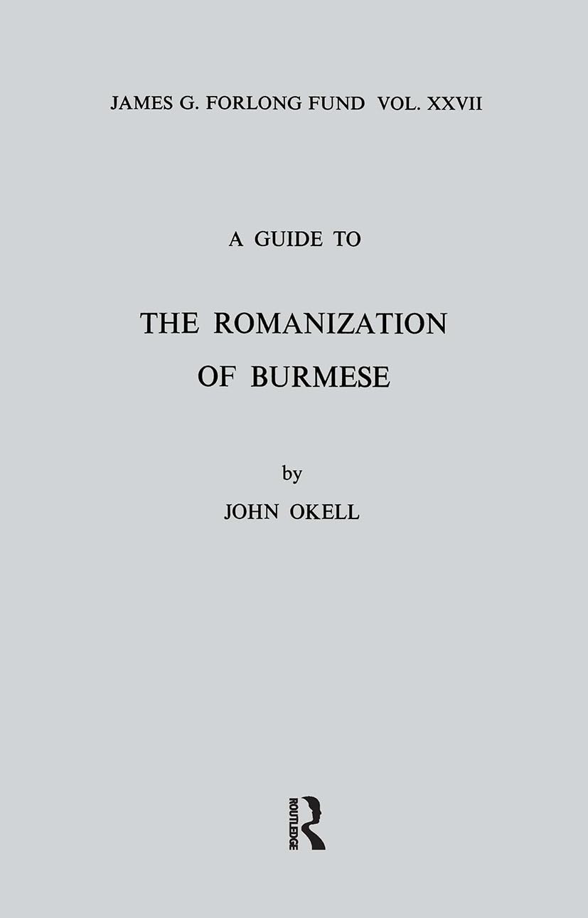 A Guide to the Romanization of Burmese Social Sciences