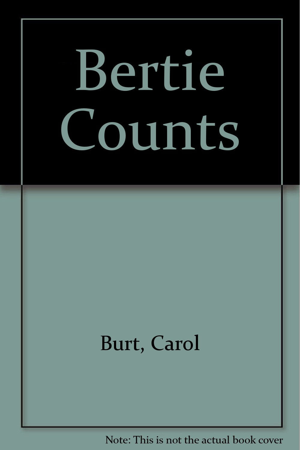 Bertie Counts book