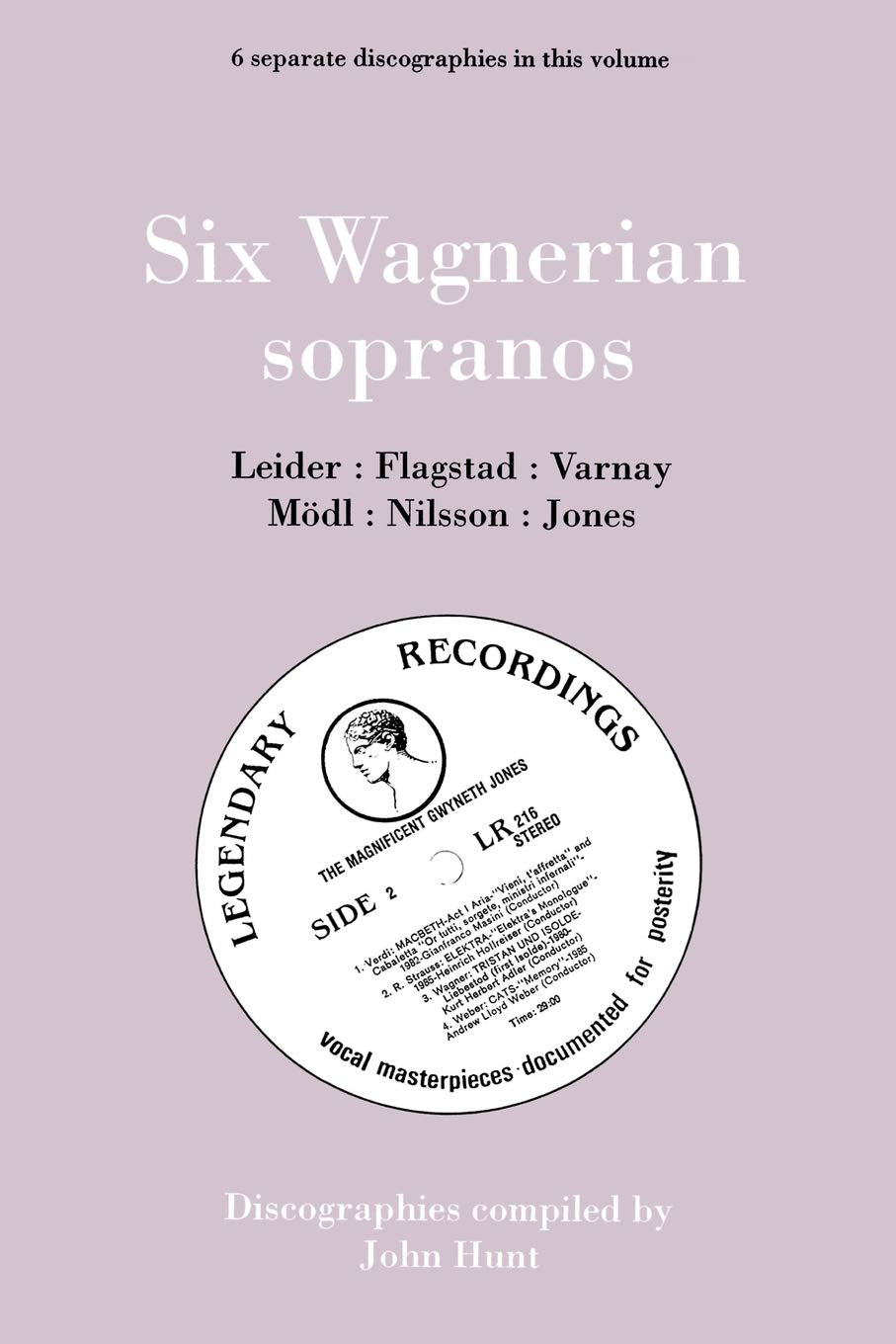 Six Wagnerian Sopranos. 6 Discographies. Frieda Leider, Kirsten Flagstad, Astrid Varnay, Martha Mödl (Modl), Birgit Nilsson, Gwyneth Jones. . Pop culture