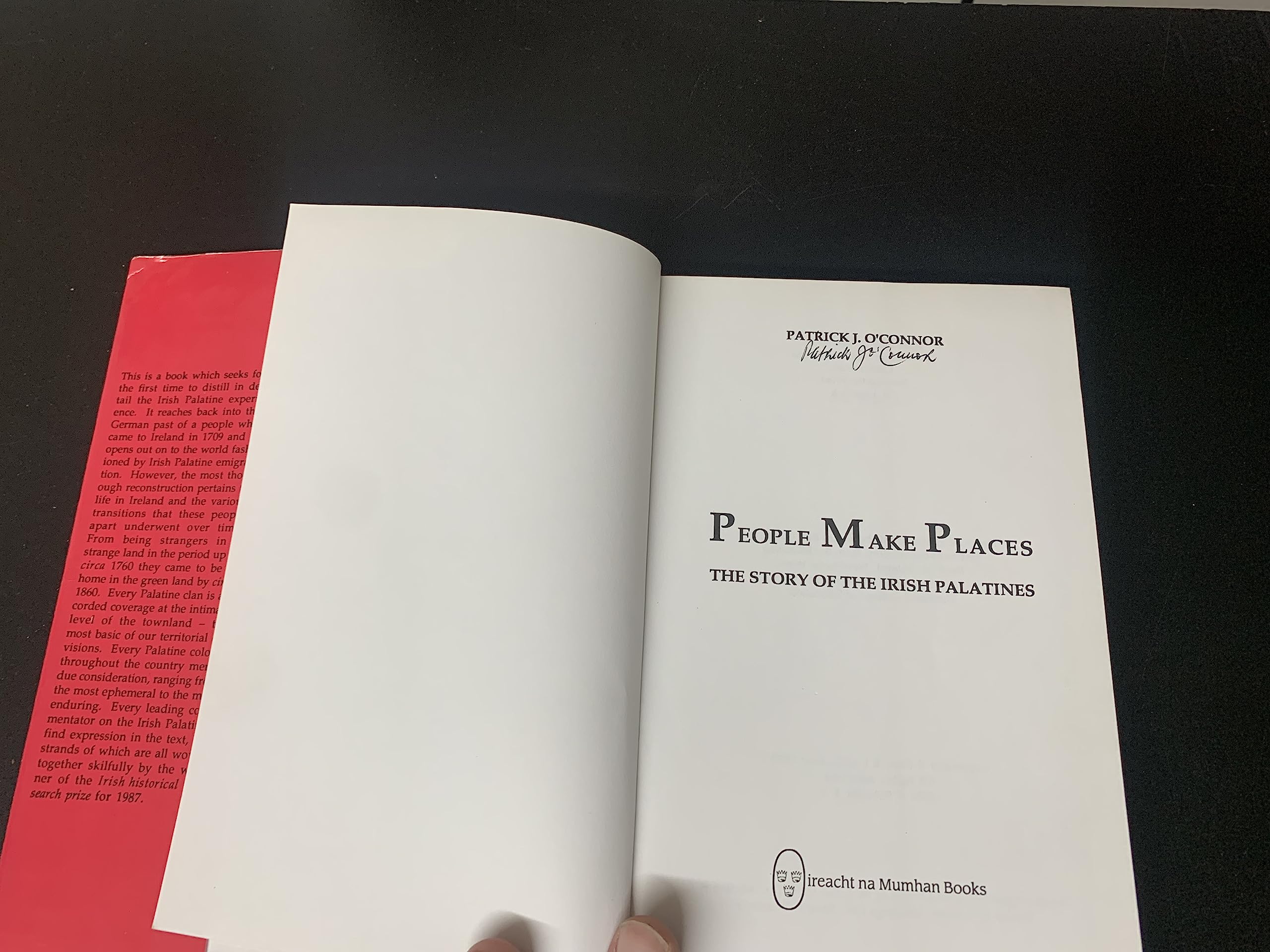 People Make Places: Story of the Irish Palatines Books