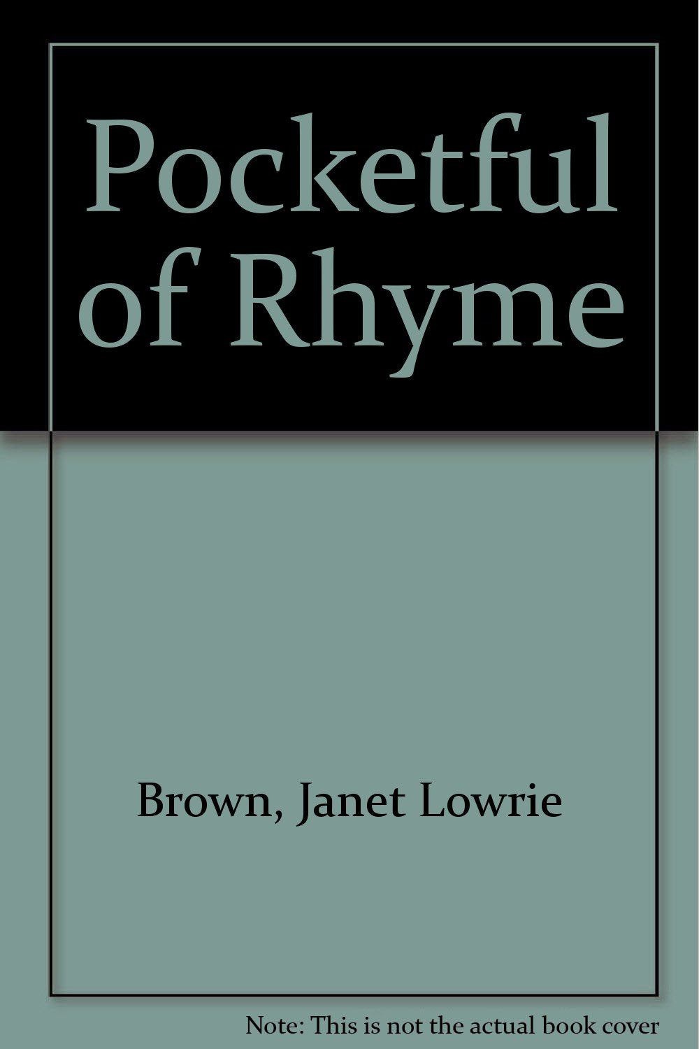 Pocketful of Rhyme Poetry