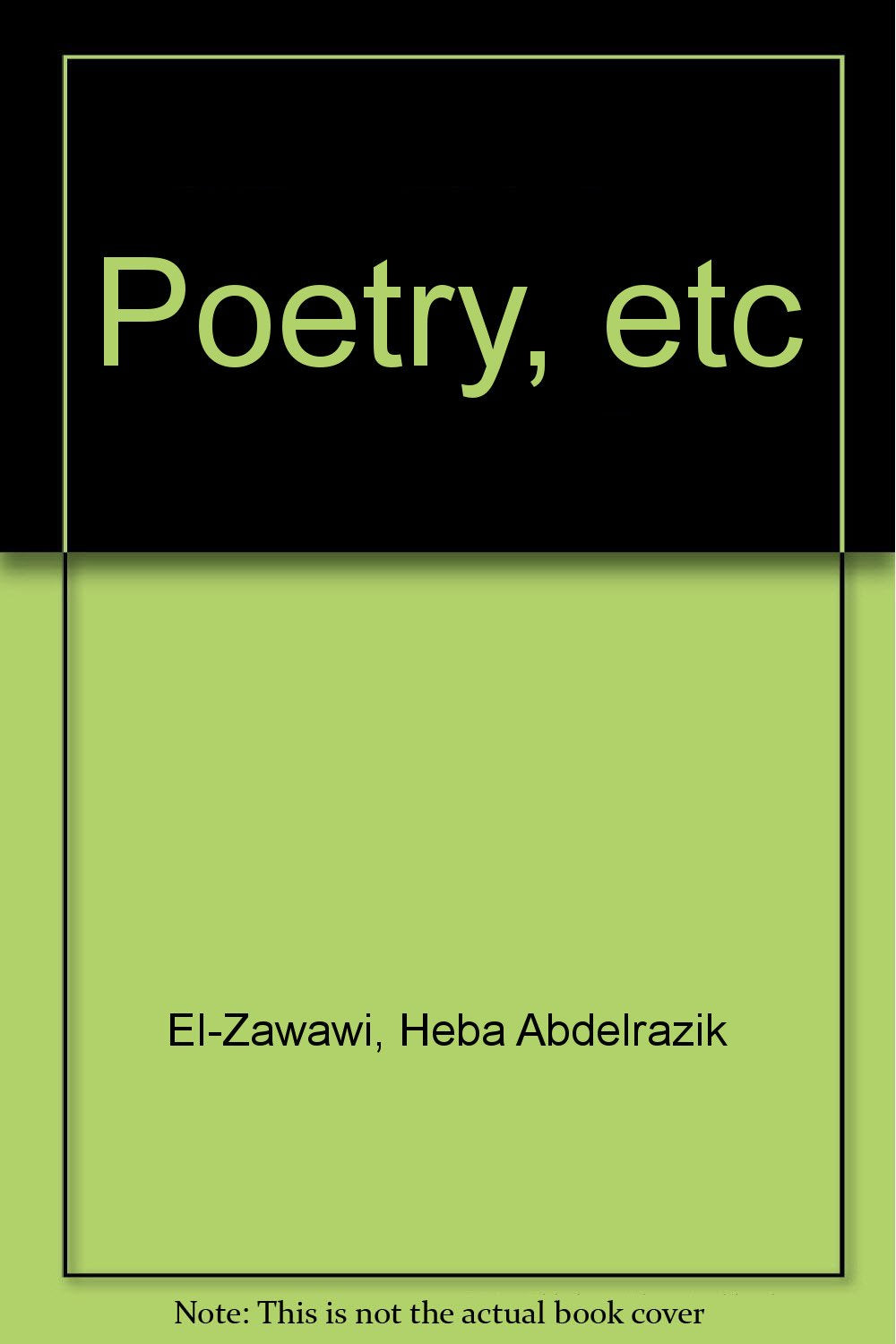 Poetry, etc Poetry