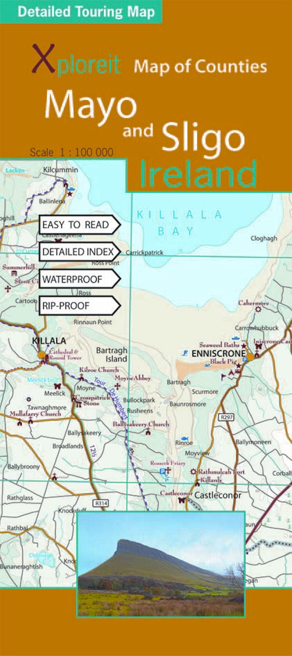 Xploreit Map of Counties Mayo and Sligo Ireland 1:100, 000 Leisure, Home & Garden
