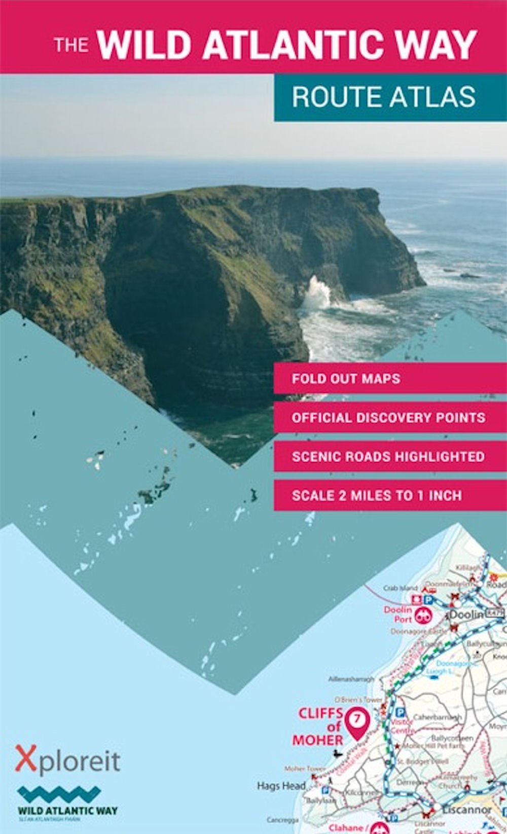 The Wild Atlantic Way Route Atlas: Ireland's Journey West Leisure, Home & Garden