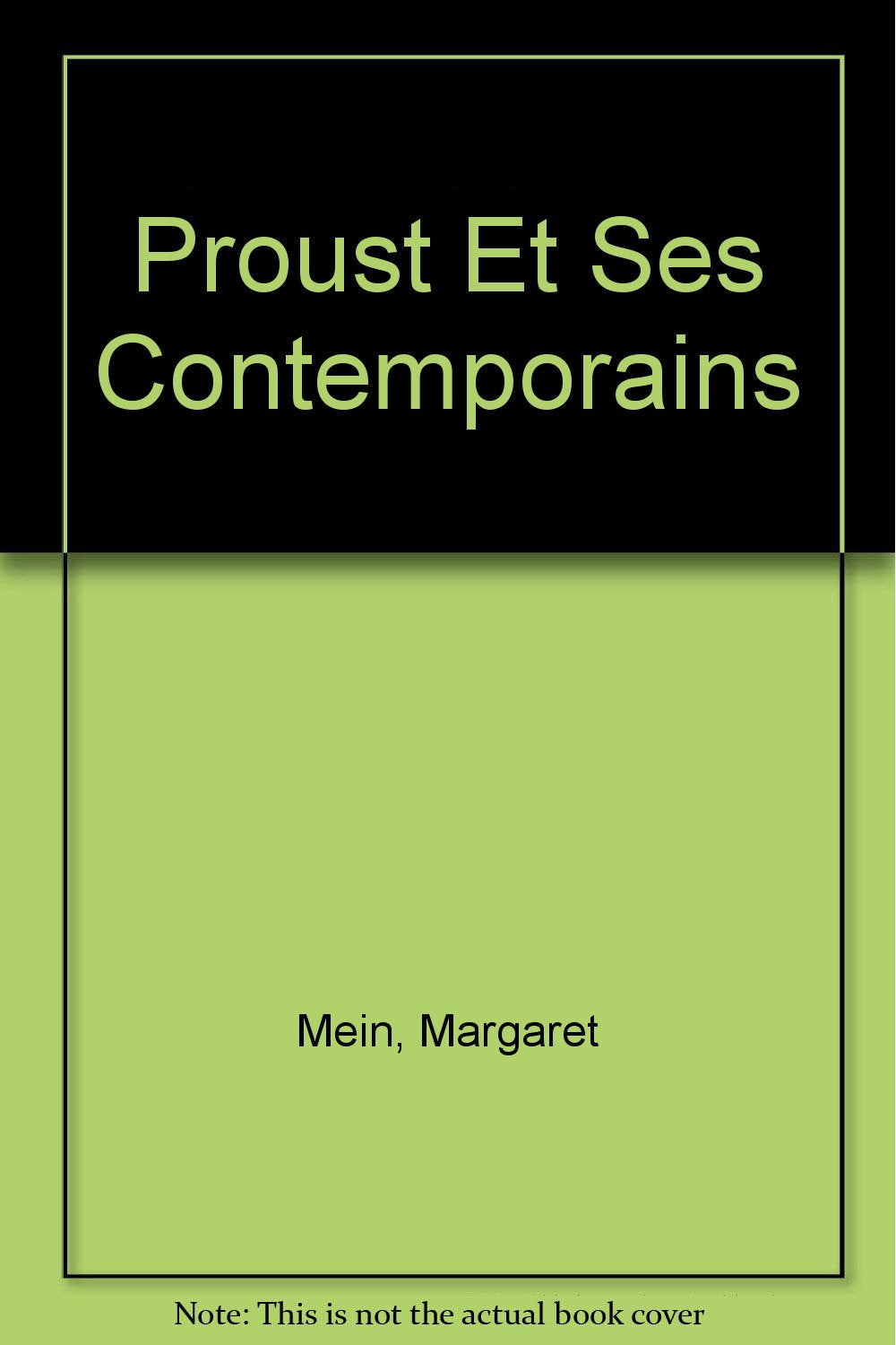 Proust Et Ses Contemporains book