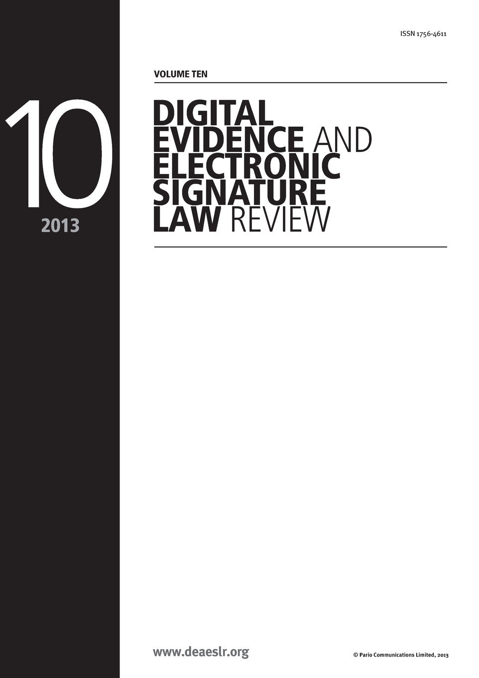 Digital Evidence and Electronic Signature Law Review Contemporary literature